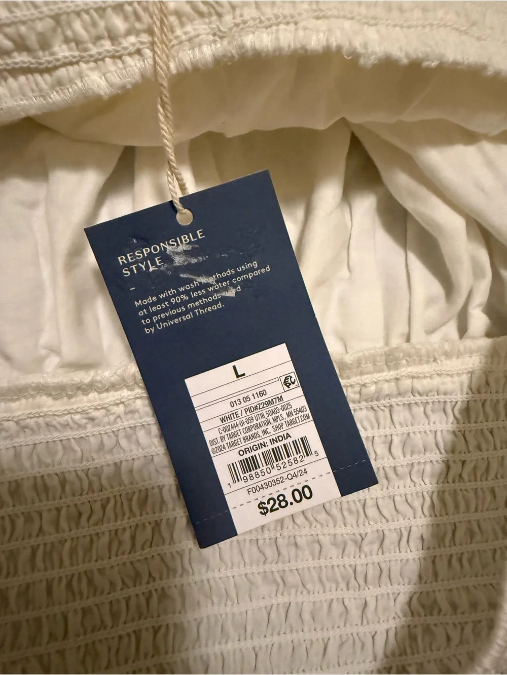 Universal Thread White Eyelet Ruffle Mini Skirt